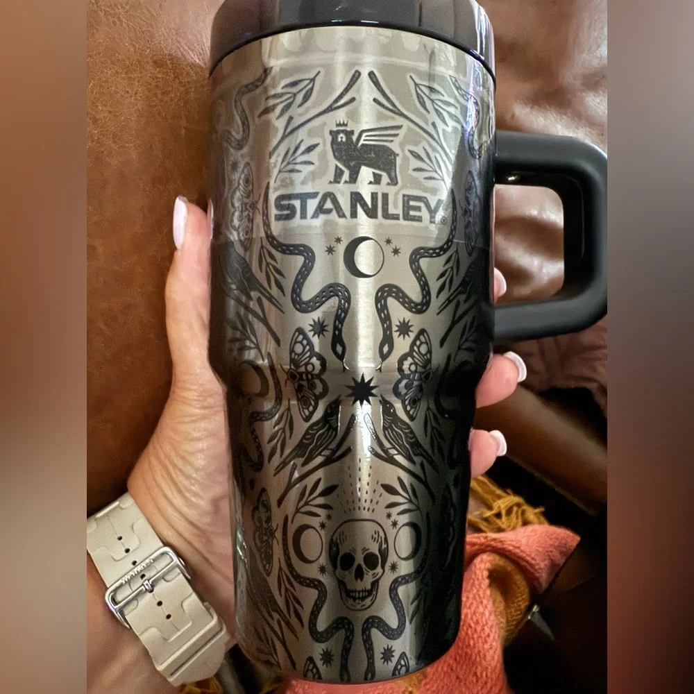 Stanley Black and Gray Tumbler with Halloween Design - Picture 4 of 5